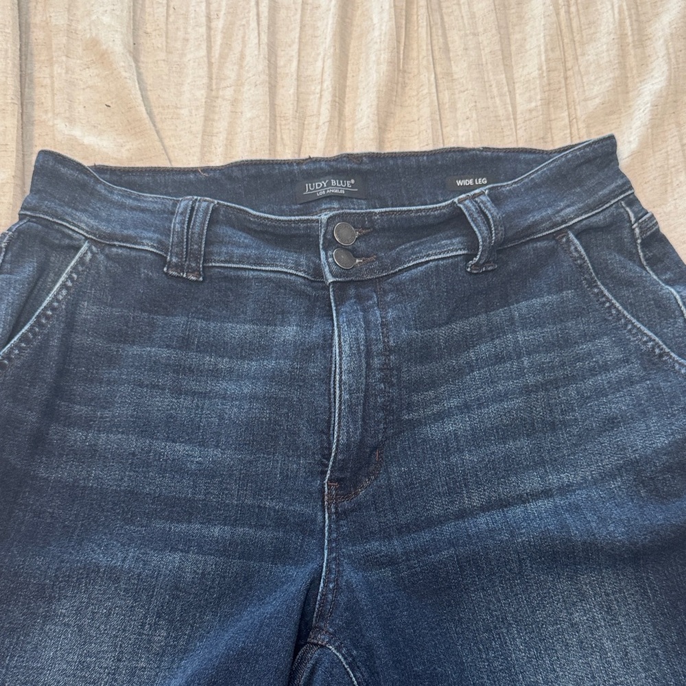 Judy Blue Womens Dark Blue Bootcut Jeans